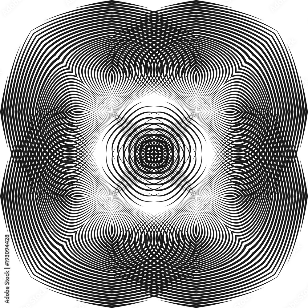 Abstract halftone lines geometric background. Creative black and white pattern. Vector modern design texture. Abstract halftone lines geometric background. Creative black and white pattern. Vector modern design texture.