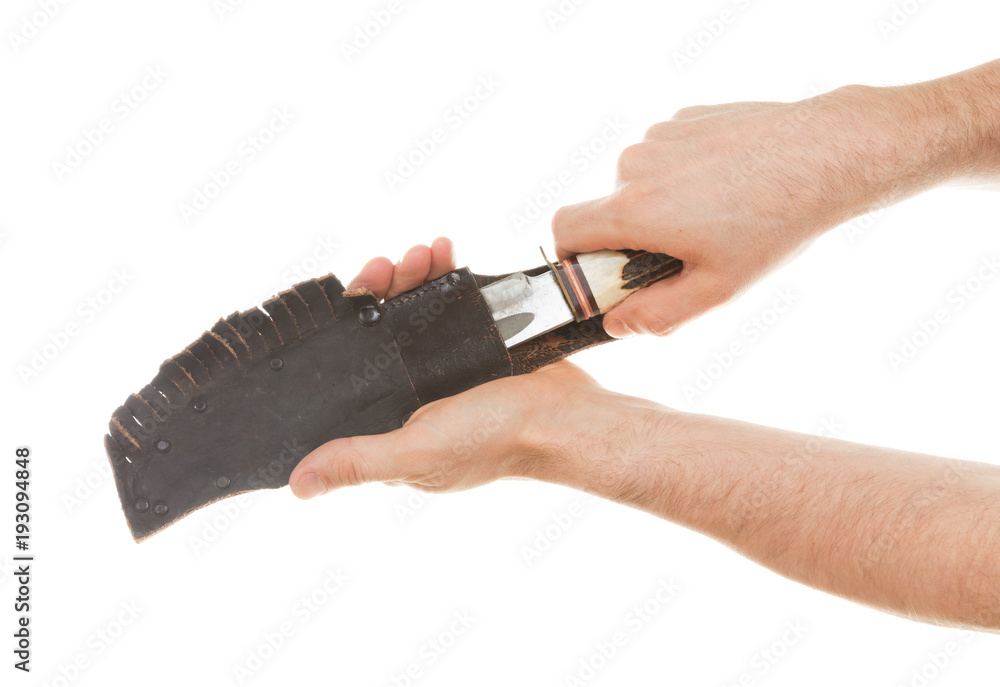 Obraz premium Criminality - Sharp bowie knife