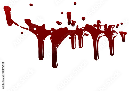 collection various blood or paint splatters,Halloween concept