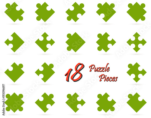 all 18 puzzle parts