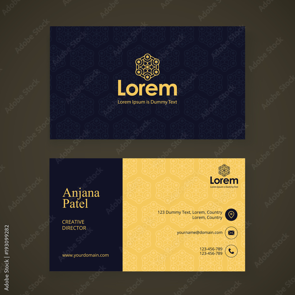 Fototapeta premium Modern Creative and Clean Business Card Template