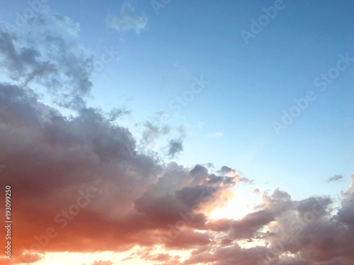 Fototapeta Naklejka Na Ścianę i Meble -  Close to sunset sky
