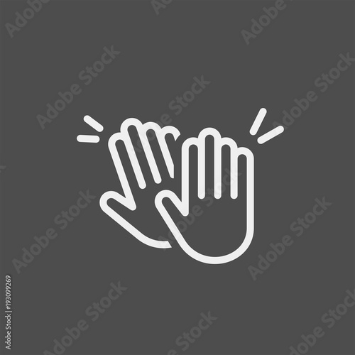 Applause flat vector icon