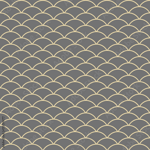 Seamless vector ornament. Modern wavy background. Geometric modern pattern