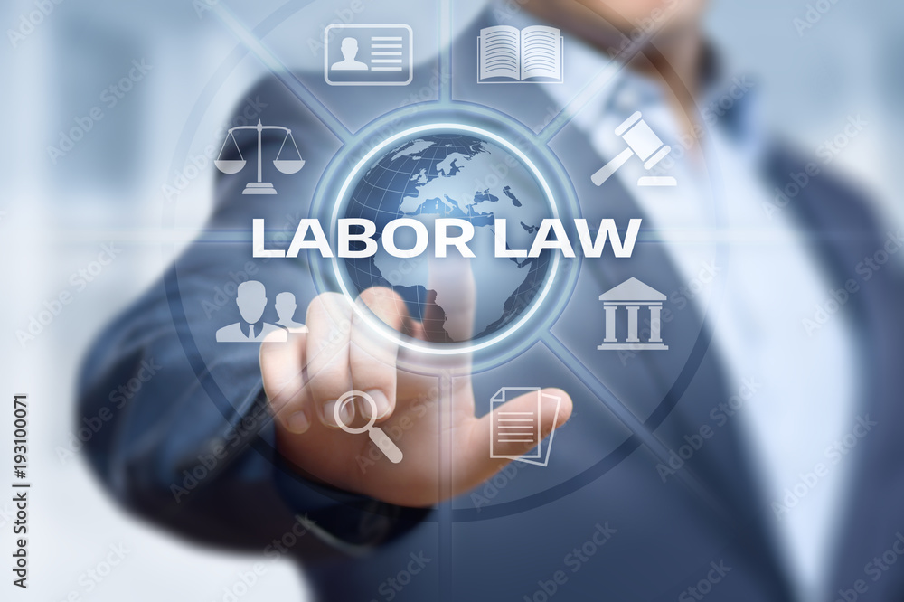 Labor Law Lawyer Legal Business Internet Technology Concept Labor Law Lawyer Legal Business Internet Technology Concept