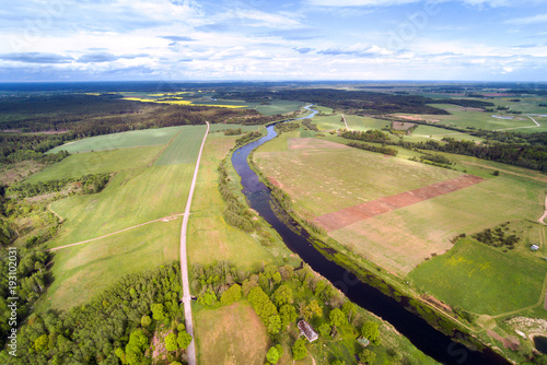 Venta river middle reaches , Latvia. © Janis Smits