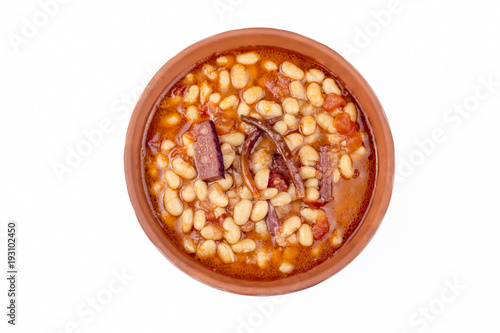 Turkish foods; dried bean (kuru fasulye)