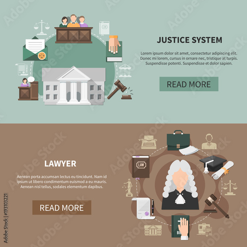 Legal System Banners Collection