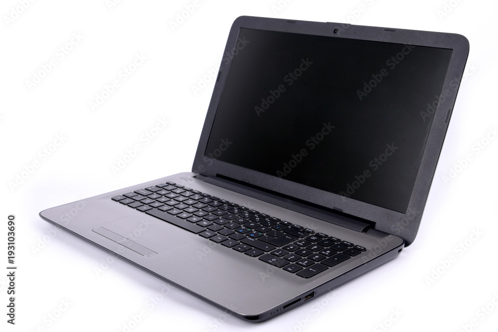 Gray laptop isolated on a white background Gray laptop isolated on a white background