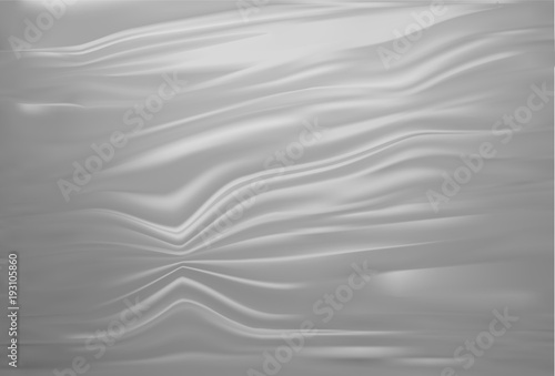 Crumpled plastic wrap