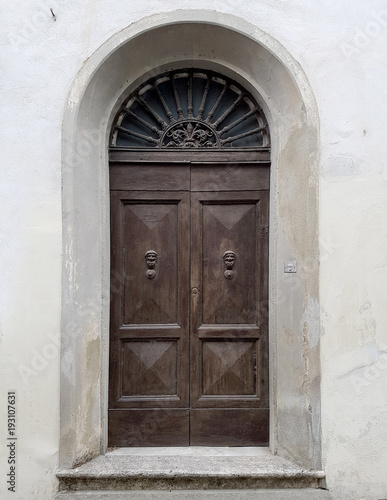 old door with handles made by little gnome