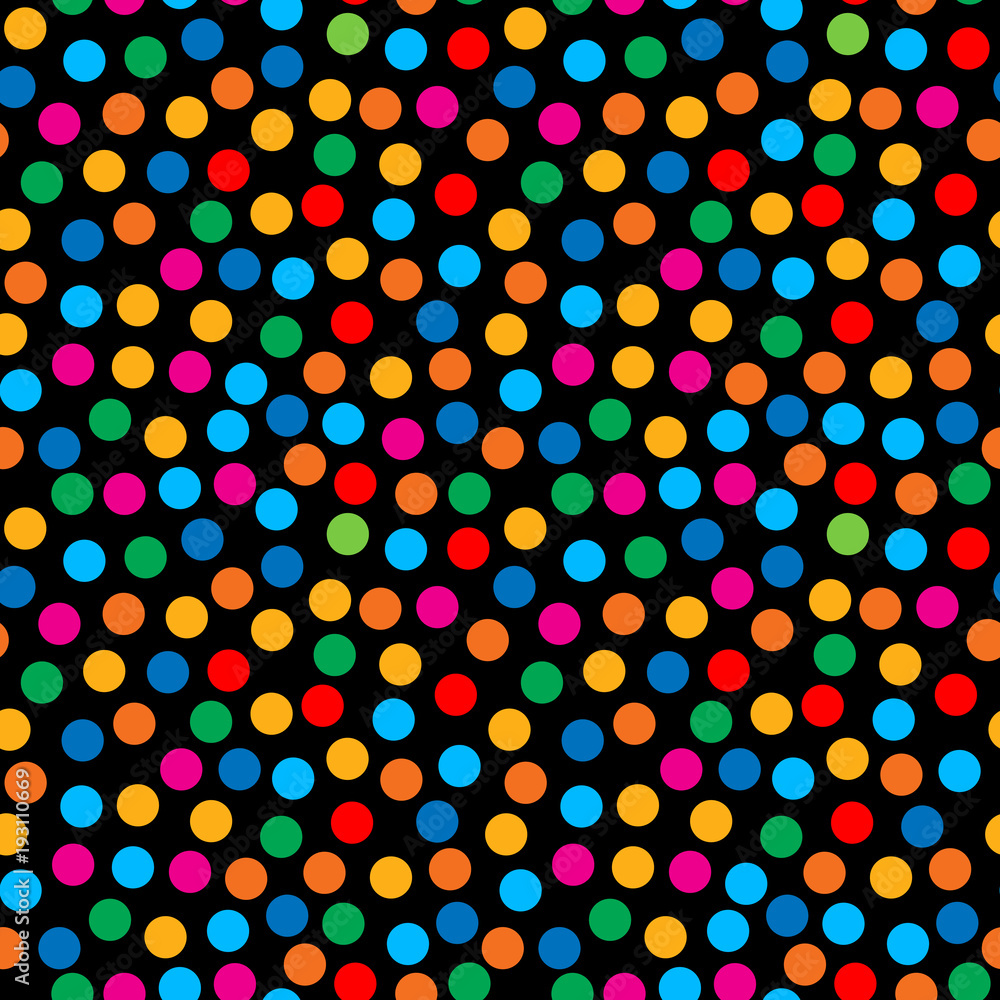 Rainbow bright dots seamless pattern for textile cloth industry. Vector background. Rainbow bright dots seamless pattern for textile cloth industry. Vector background.