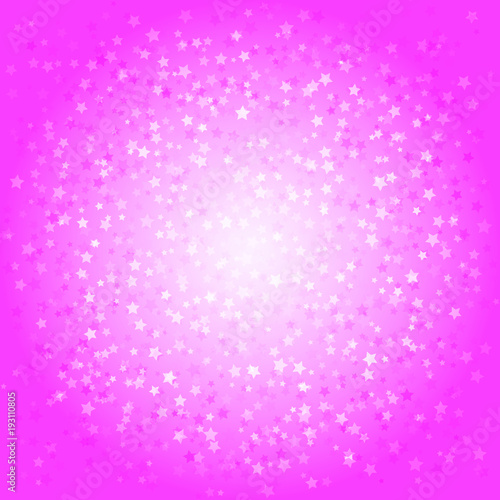 Pink abstract background with stars. Vector illustration.