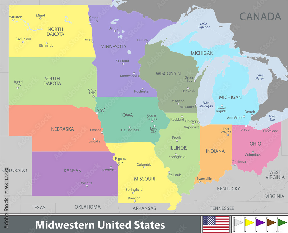 Fototapeta premium Midwestern United States