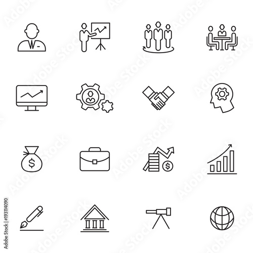 business icon, vector