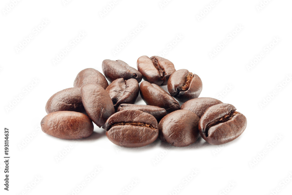 Fototapeta premium Coffee beans. Isolated on white background