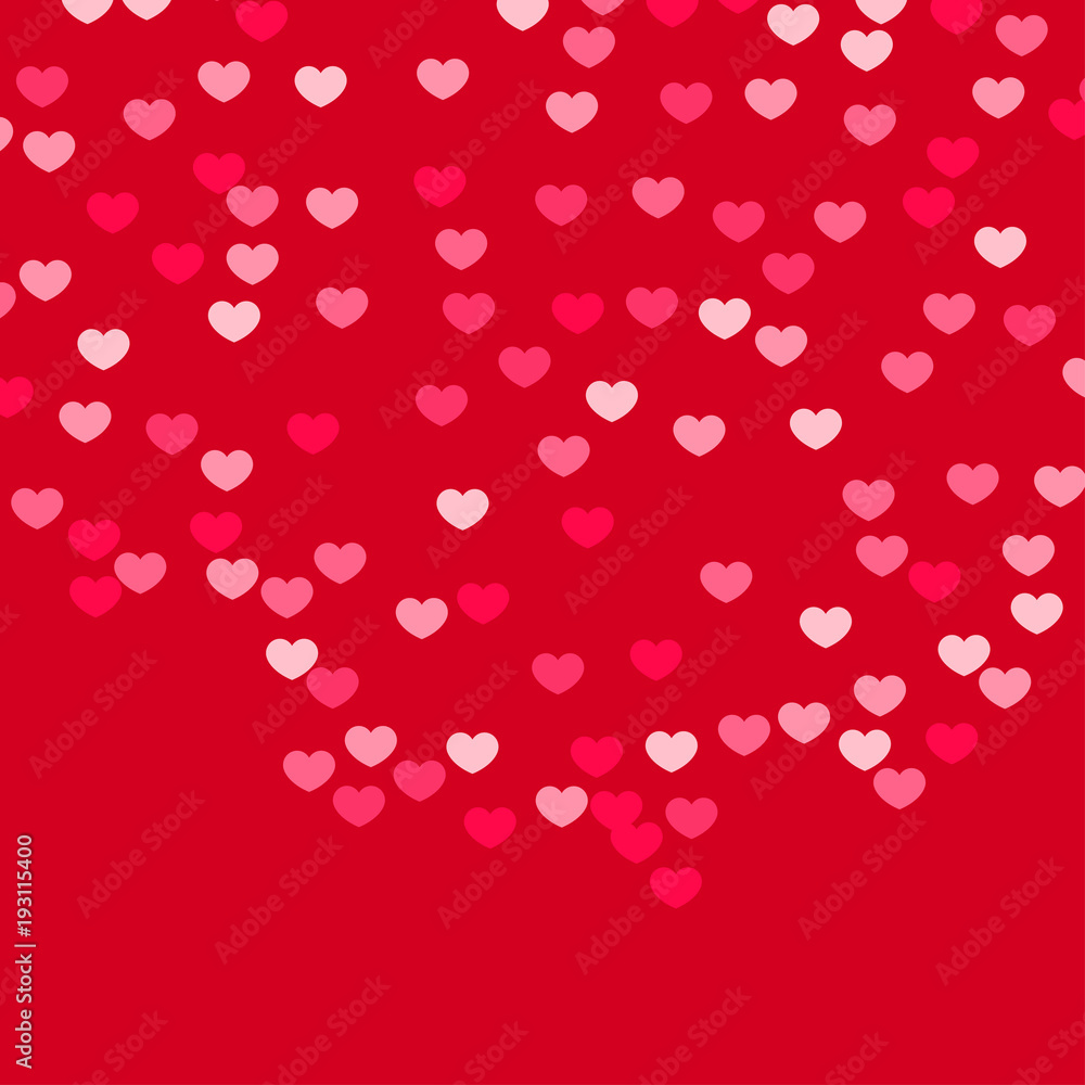 Heart confetti background. Heart confetti background.