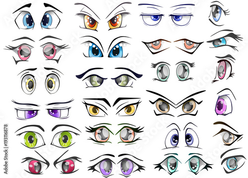 The Complete  Set of the Drawn Eyes for you Design