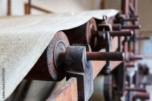  Old Paper Making Machine. photo