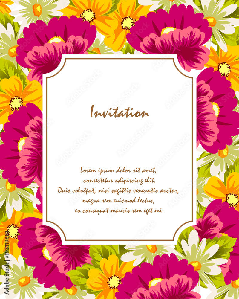 Frame of flowers. for card designs, greeting cards, birthday invitations, Valentine's day, party, holiday. Frame of flowers. for card designs, greeting cards, birthday invitations, Valentine's day, party, holiday.