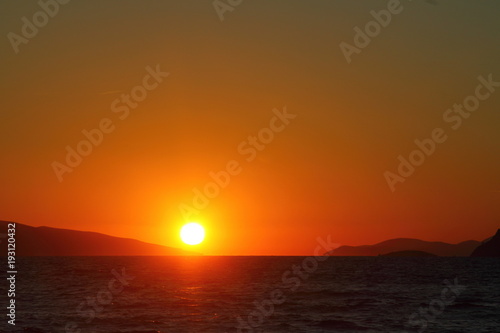 Seaside town of Turgutreis and spectacular sunsets 