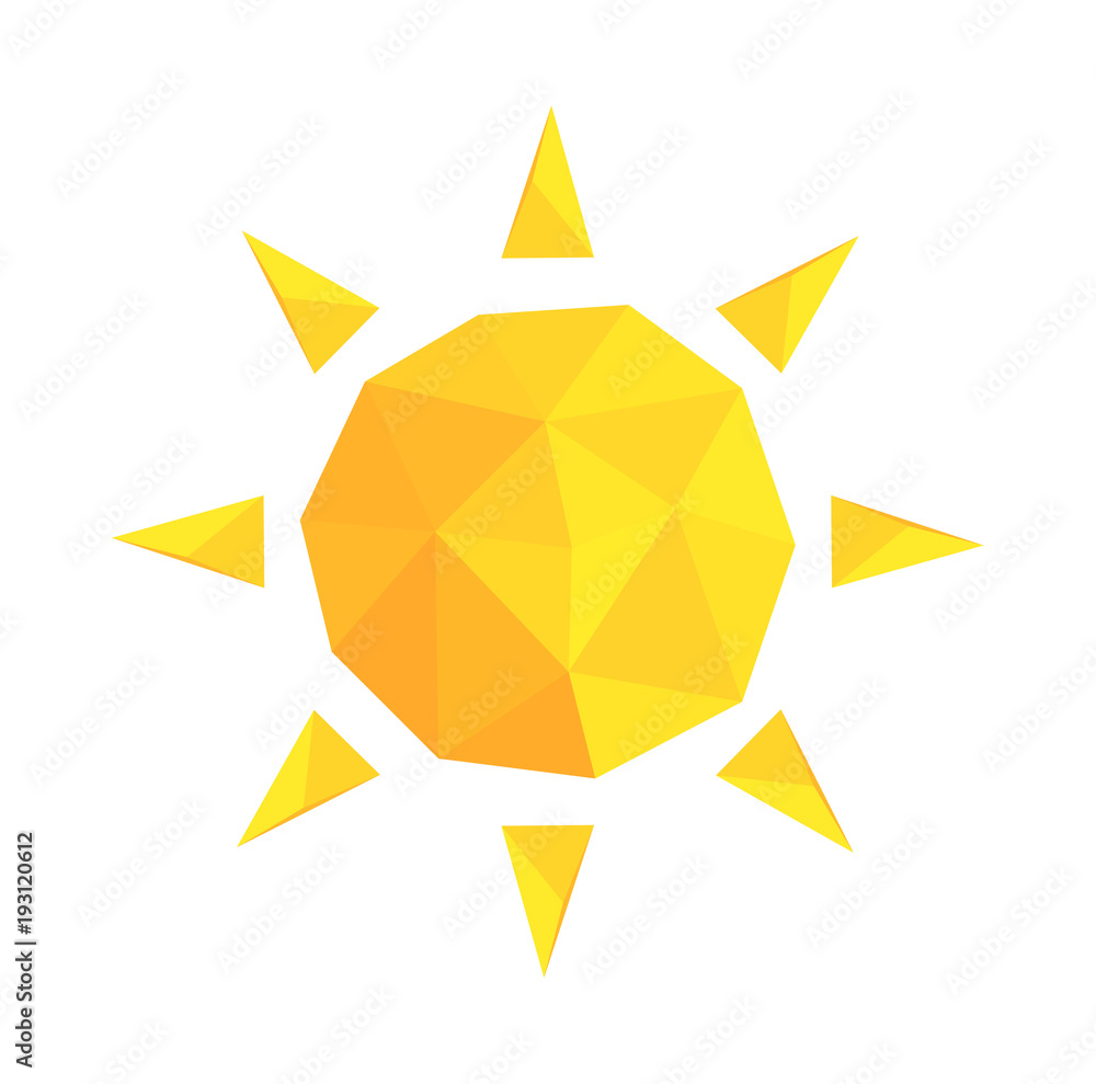 Geometric sun icon Geometric sun icon