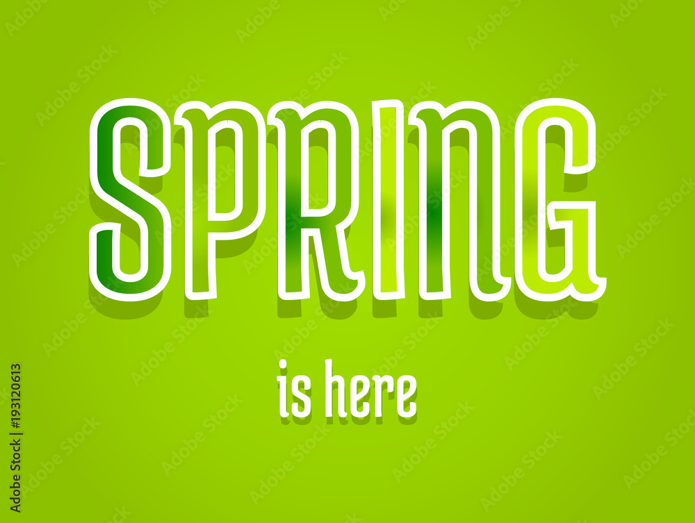 Spring is here