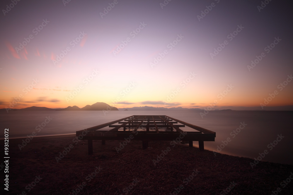 Seaside town of Turgutreis and spectacular sunsets Seaside town of Turgutreis and spectacular sunsets