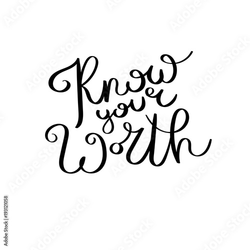 Inspirational vector hand drawn quote. Ink brush lettering isolated on white background. Motivation saying for cards, posters and t-shirt