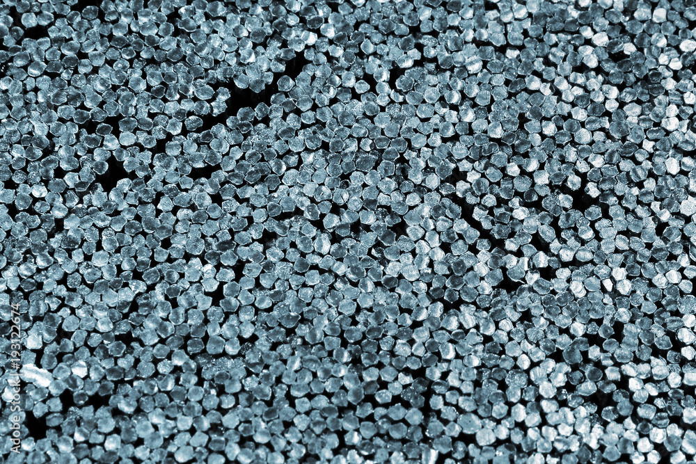 Obraz premium Compressed plastic bristles of a brush, abstract macro background