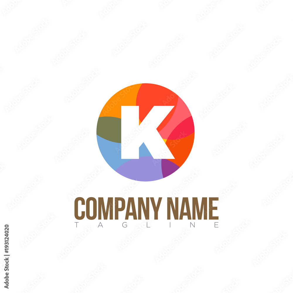 K LETTER MODERN LOGO TEMPLATE K LETTER MODERN LOGO TEMPLATE