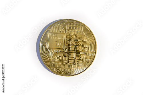 bitcoin gold coin cryptocurrency a digital money concept