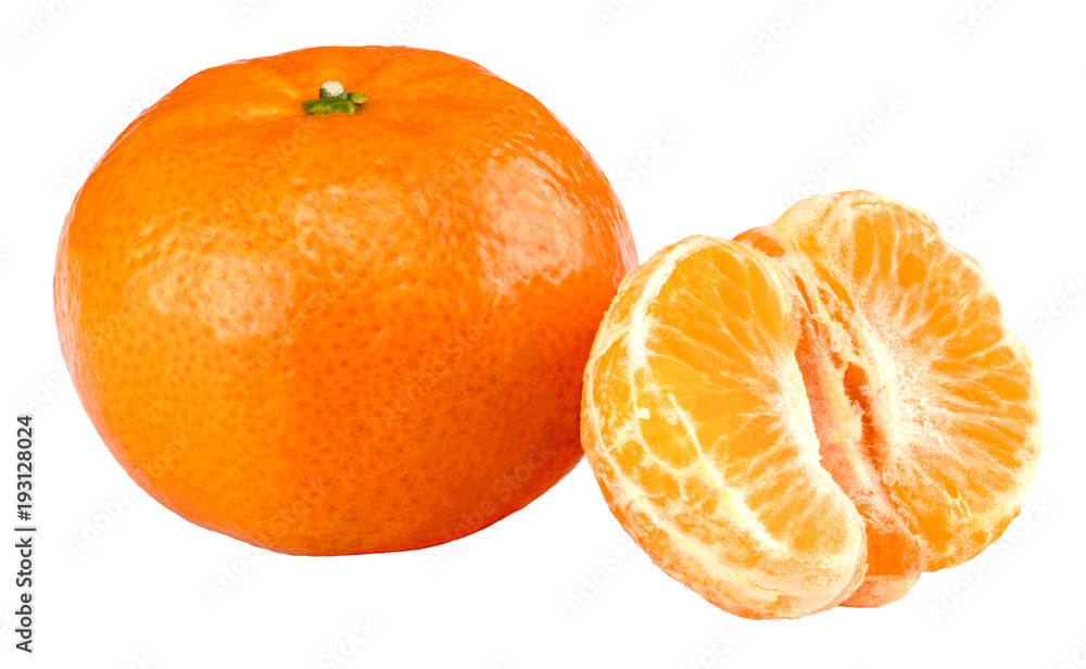 tangerine or mandarin fruit isolated on white background tangerine or mandarin fruit isolated on white background