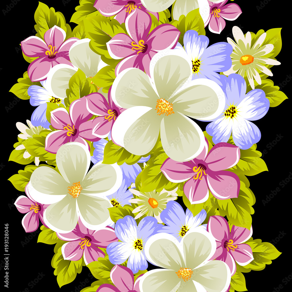 seamless pattern of flowers. For card designs, greeting cards, birthday invitations, wedding, Valentine's day, party, celebration. seamless pattern of flowers. For card designs, greeting cards, birthday invitations, wedding, Valentine's day, party, celebration.