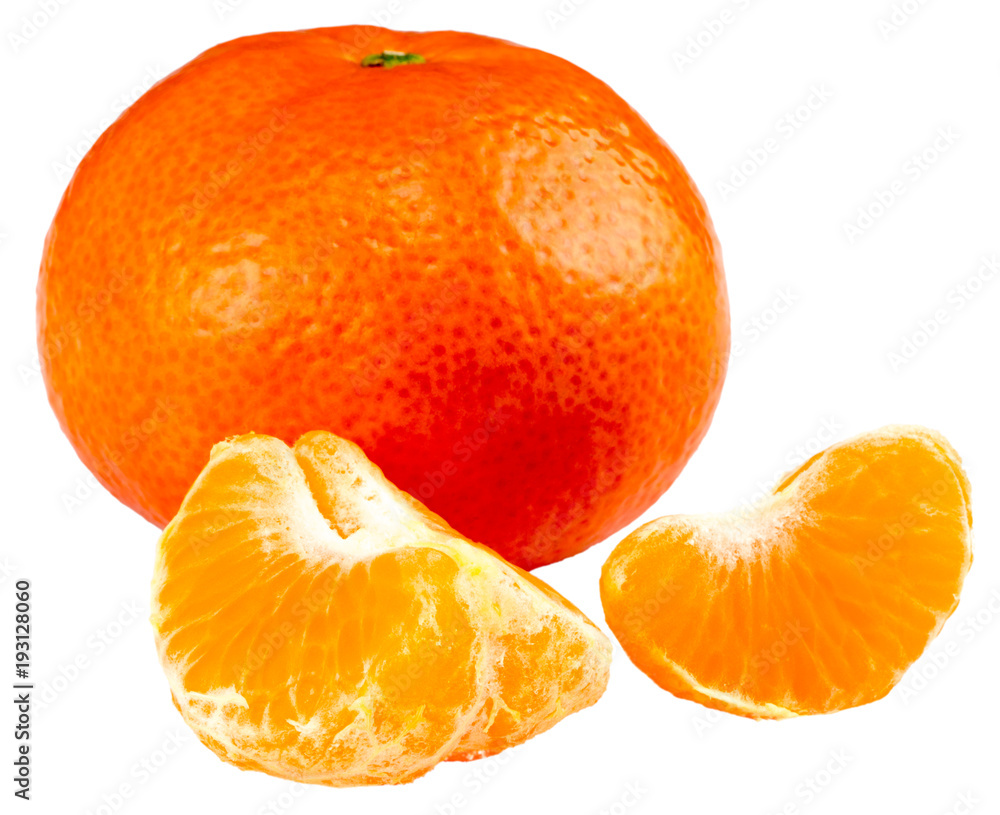 tangerine or mandarin fruit isolated on white background tangerine or mandarin fruit isolated on white background