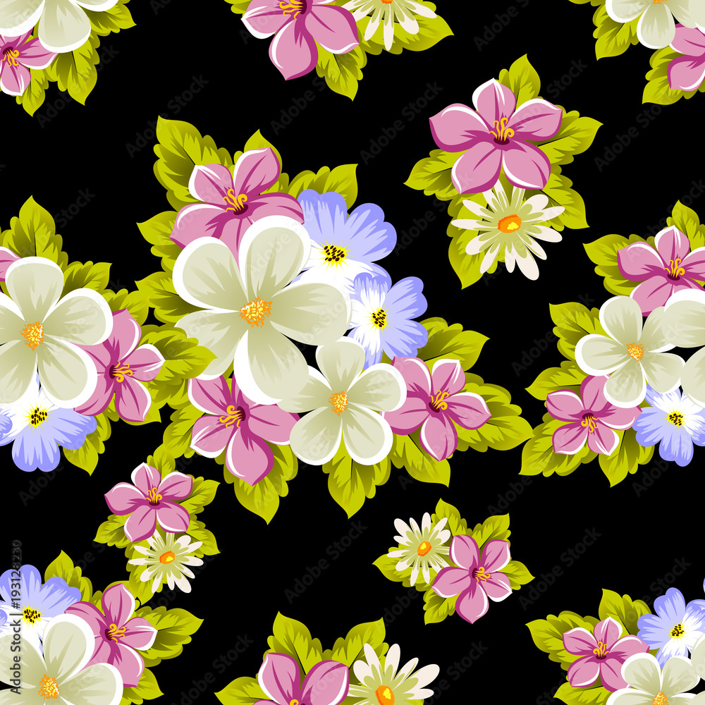 seamless pattern of flowers. For card designs, greeting cards, birthday invitations, wedding, Valentine's day, party, celebration. seamless pattern of flowers. For card designs, greeting cards, birthday invitations, wedding, Valentine's day, party, celebration.