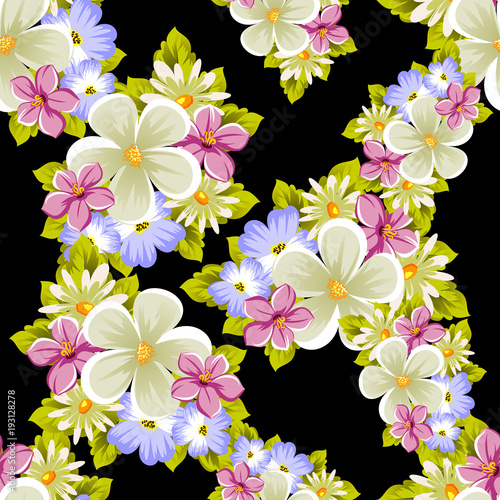 seamless pattern of flowers. For card designs  greeting cards  birthday invitations  wedding  Valentine s day  party  celebration.