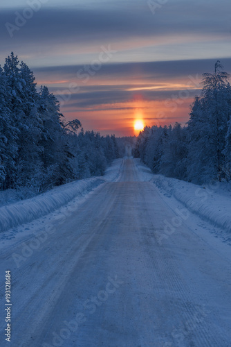 winter in Lapland, Sweden, Norrbotten