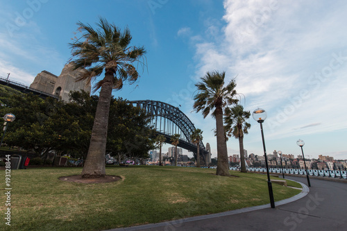 Sydney Harbour Bridge view from the Hickson Reserve. photo