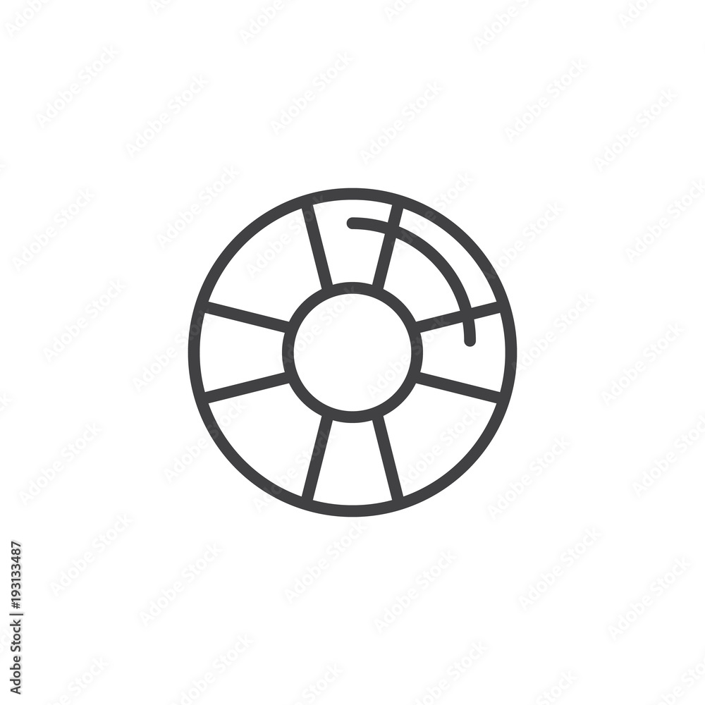 Lifebuoy outline icon. linear style sign for mobile concept and web design. Life preserver simple line vector icon. Help symbol, logo illustration. Pixel perfect vector graphics Lifebuoy outline icon. linear style sign for mobile concept and web design. Life preserver simple line vector icon. Help symbol, logo illustration. Pixel perfect vector graphics