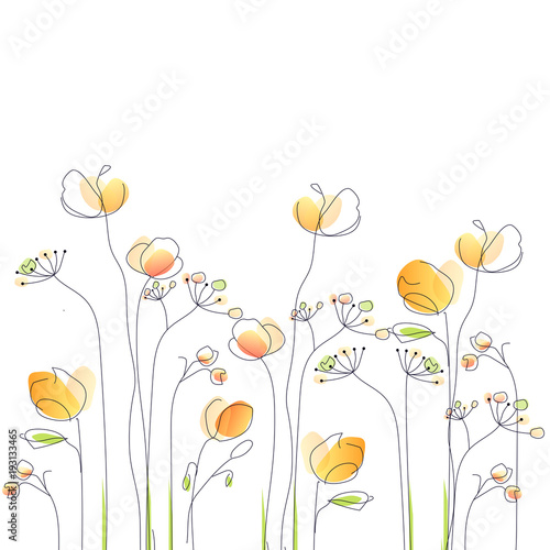 illustration of wildflowers