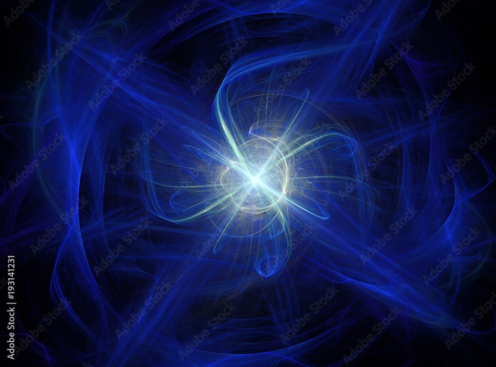 Naklejka premium Graphical abstract background with colorful fractal generated by computer
