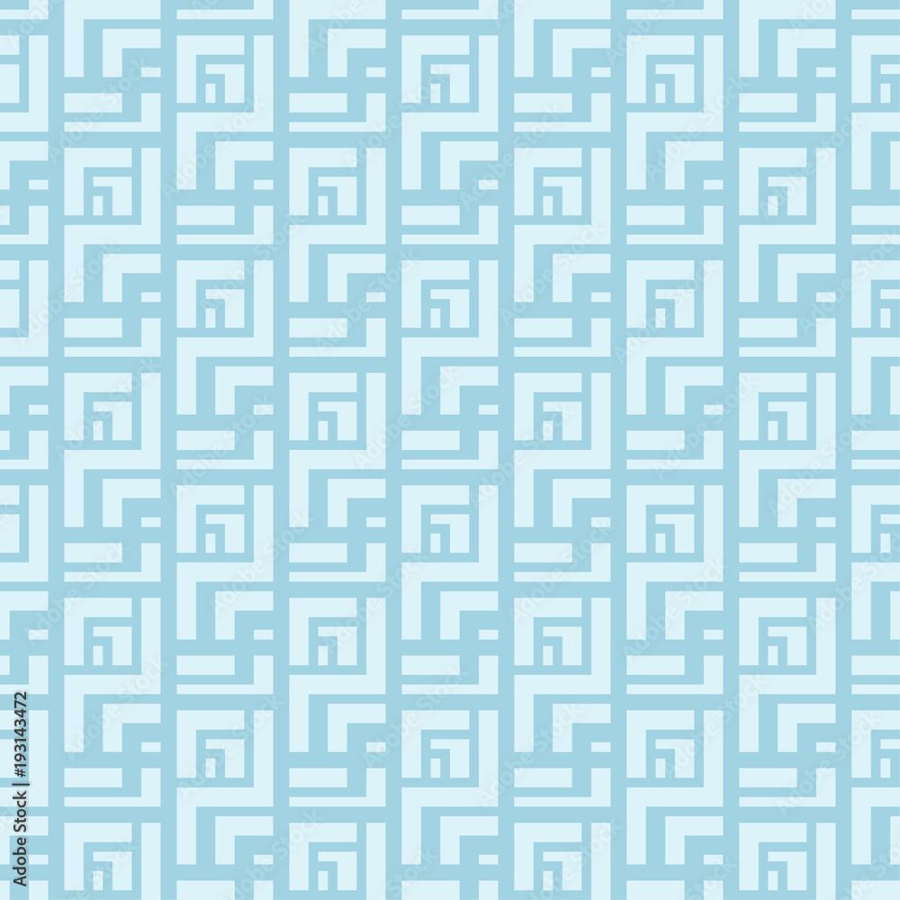 Geometric ornament. Light blue seamless pattern Geometric ornament. Light blue seamless pattern