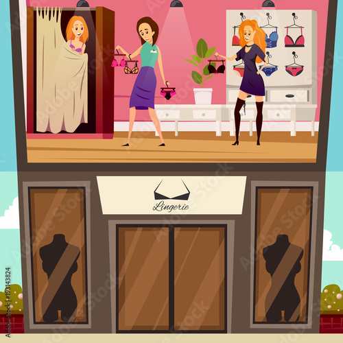 Underwear Boutique Flat Banners
