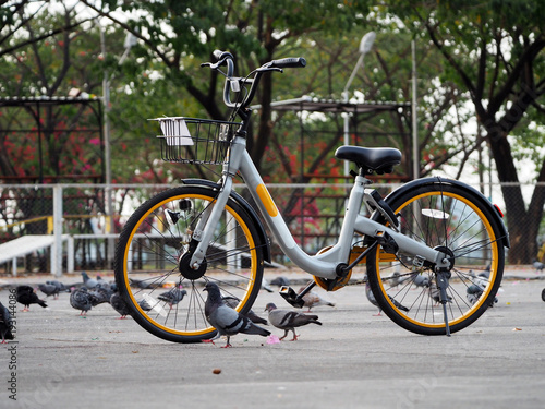 City bikes rent parking in Phuket Thailand