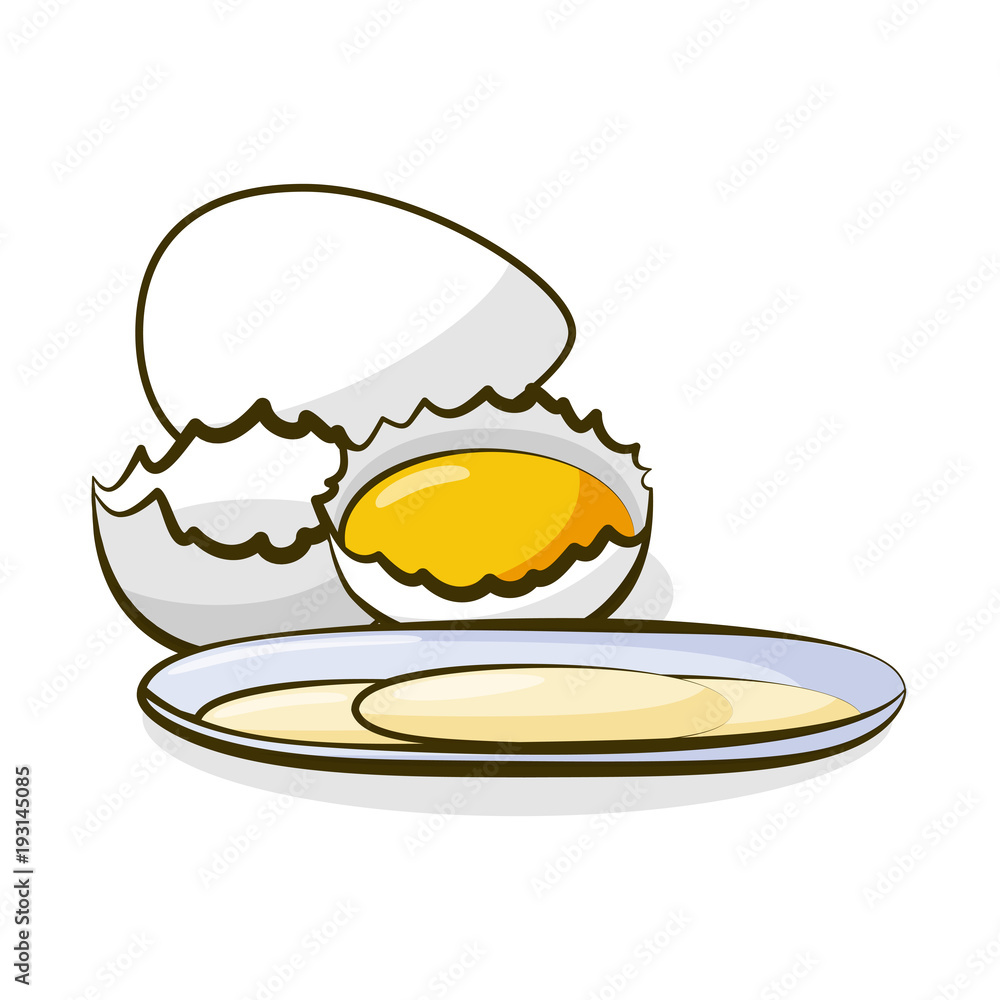 Eggs. Yolk in broken eggshell and protein hand drawing illustration. A natural product is a sketch. Eggs. Yolk in broken eggshell and protein hand drawing illustration. A natural product is a sketch.