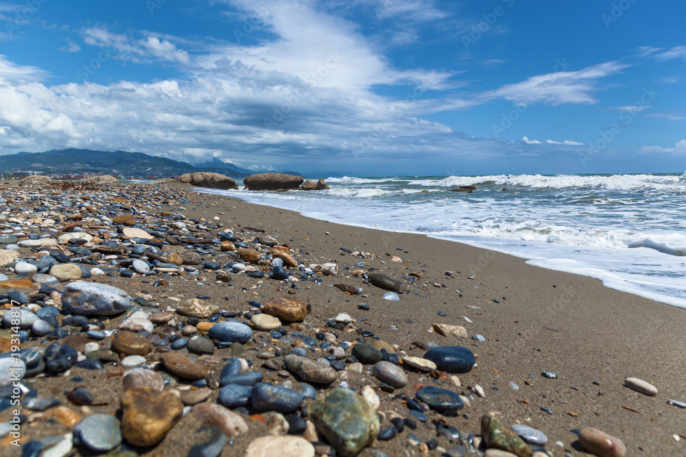 pebble beach in Alanya. pebble beach in Alanya.