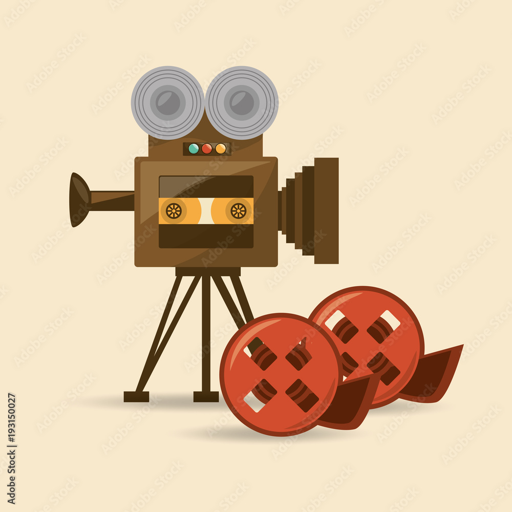 Obraz premium Retro videocamera design