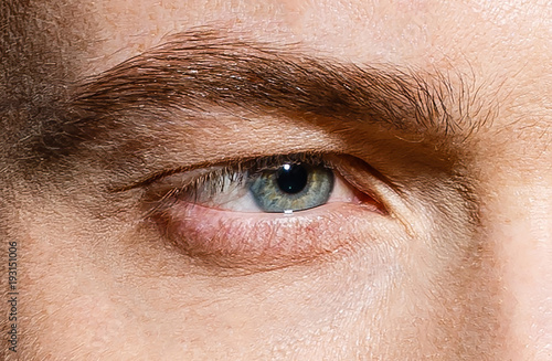Obraz na płótnie Close up shot of man s eye man