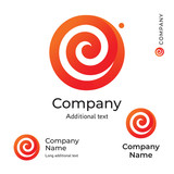 Flower Swirl Line Logo Modern Stylish Beauty Identity Brand Symbol Icon Concept Set Template
